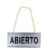 Cartel Abierto/Cerrado 20x9CM