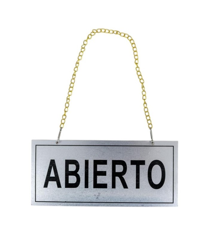 Cartel Abierto/Cerrado 20x9CM