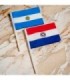 Bandera pequeña de mano Paraguay 14x21cm