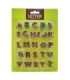 Molde de metal letras 25 piezas