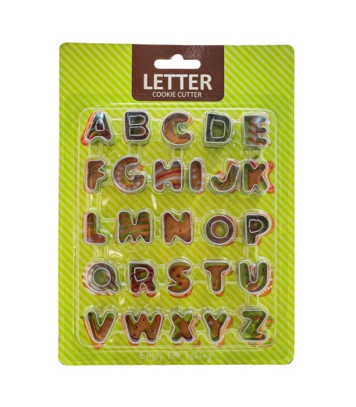 Molde de metal letras 25 piezas