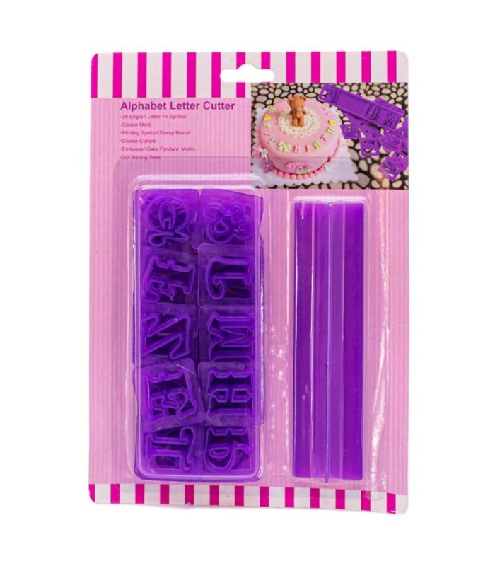 Molde de letras para galletas
