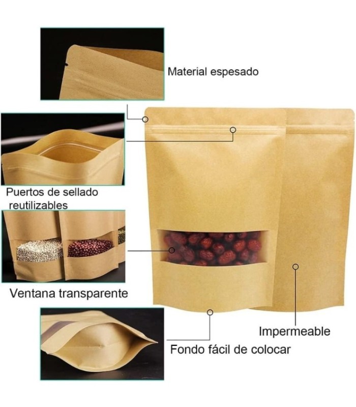 Bolsa de papel kraft 24x35cm 30 piezas