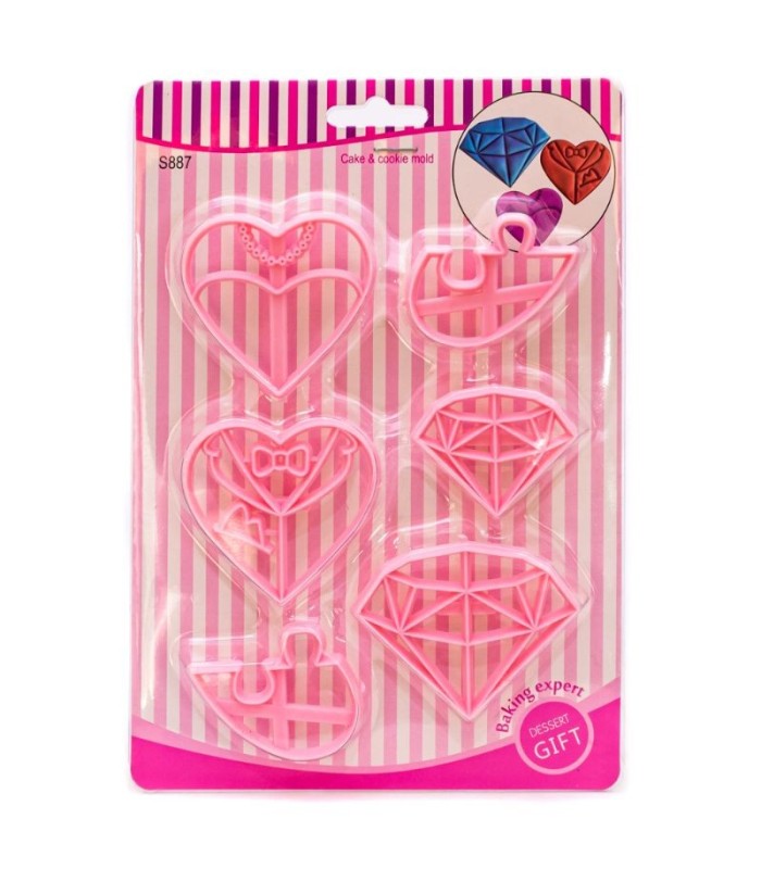 Molde para galletas 6pc