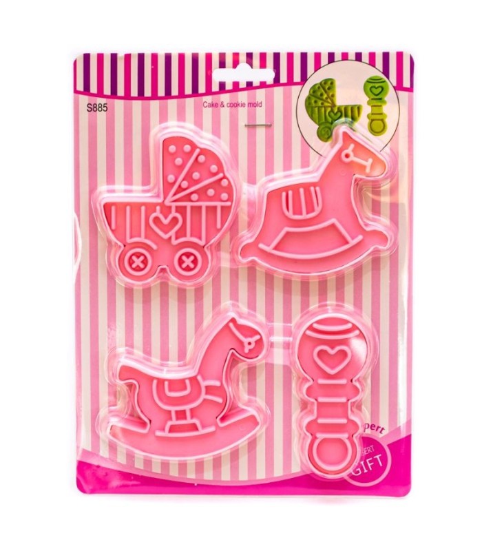 Molde para galletas 4pc