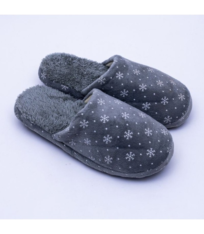 Pantufla con estampa nieve 36-41