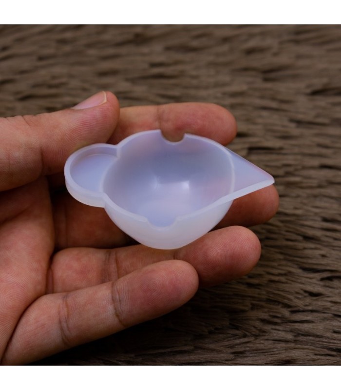 Mini vasito de silicona con pico para aplicacion
