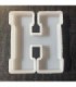 Molde de silicona letra H 167x140mm
