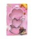 Molde diseño corazón 3pc