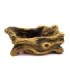 Maceta diseño tronco rectangular 18x9cm