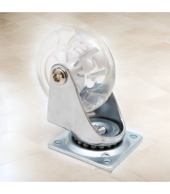 Rueda para mueble 62mm 30kg giratorio