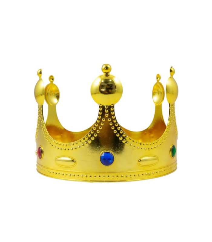 CORONA PLASTICA DORADA