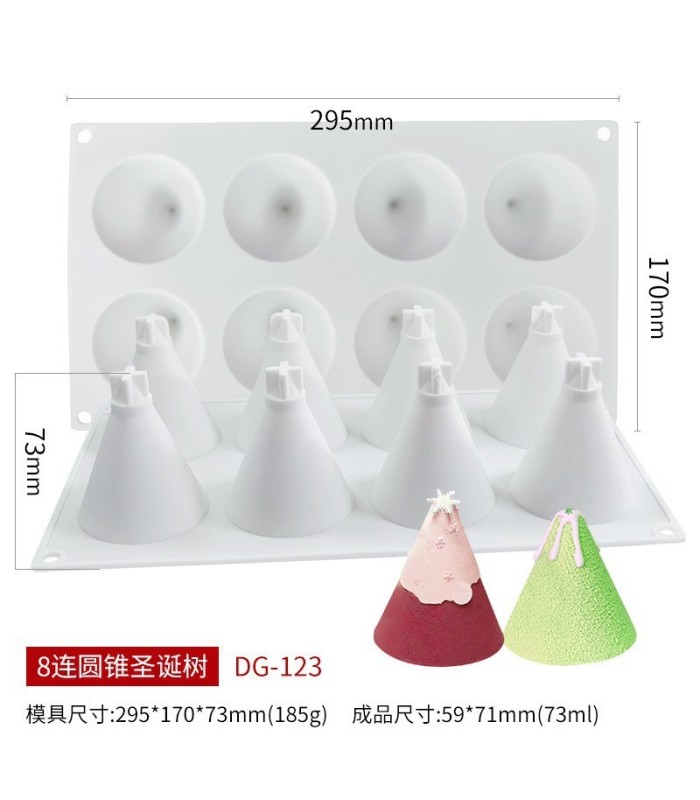 Molde de silicona arbol navideño 295x170mm