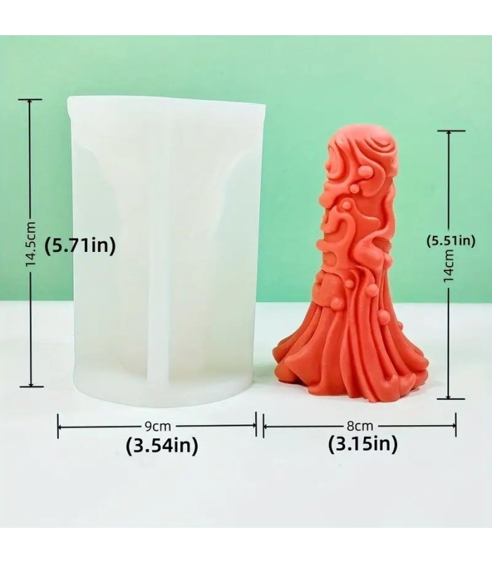 Molde de silicona irregular 14.5x9cm