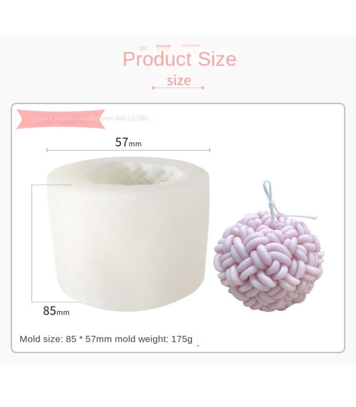 Molde de silicona esfera de hilo 85x57mm