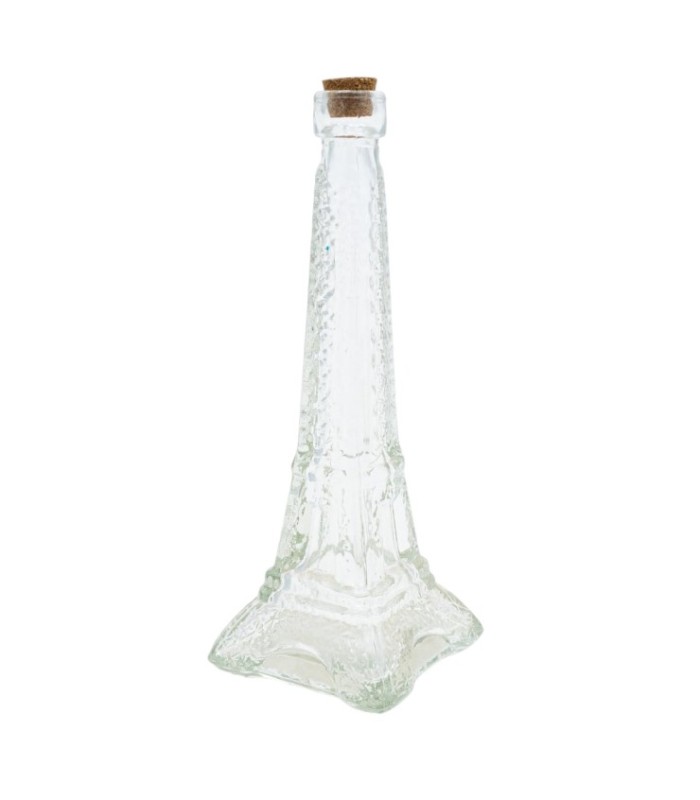 Botella de vidrio torre Eiffel para souvenirs 15.5