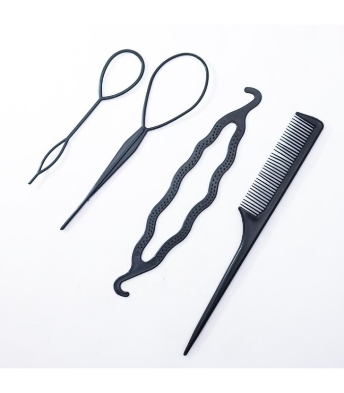 Peine con accesorios para peinado 4pc