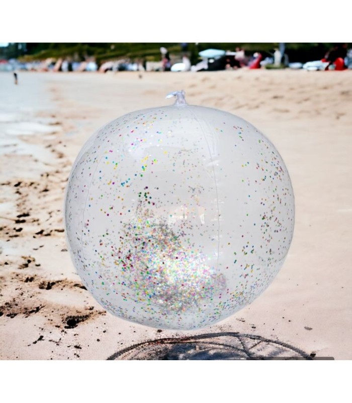 Pelota inflable con lentejuela 50cm