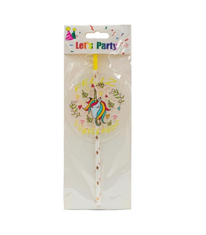 Vela letra feliz cumpleaños