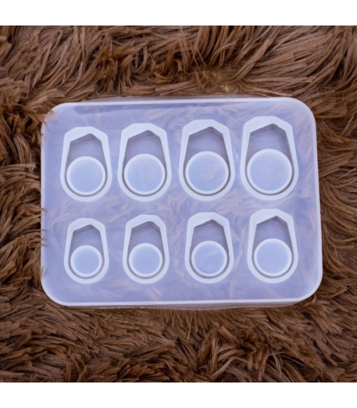 Molde de silicona anillo 8 medidas 14.1x10.5cm