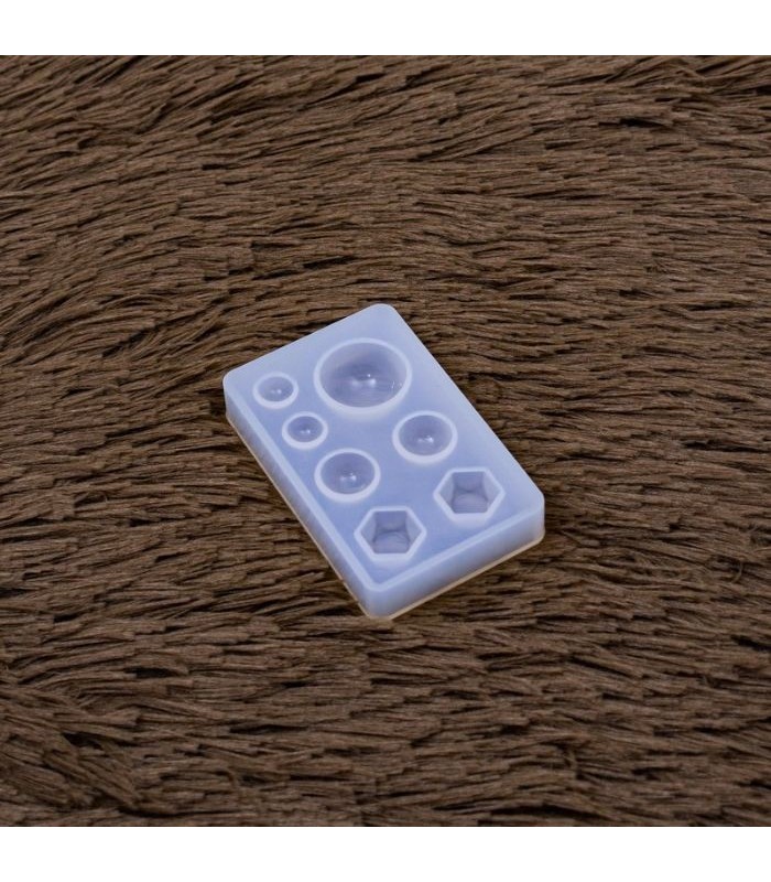 Molde de silicona gema 7 diseños 7x4.5cm