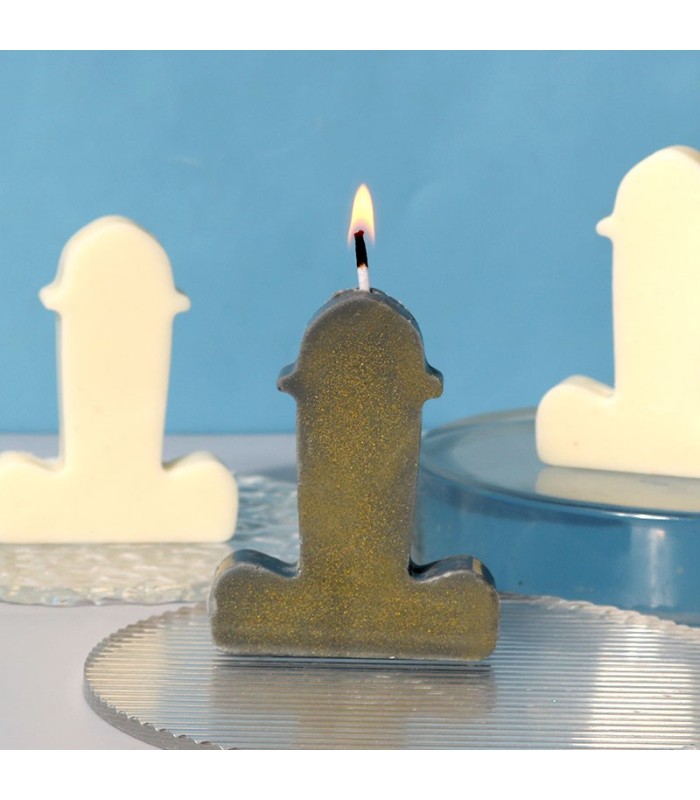 Molde de silicona vela de broma 20x17cm