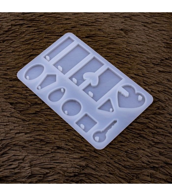 Molde de silicona 12 diseño de dije 14x8.8cm