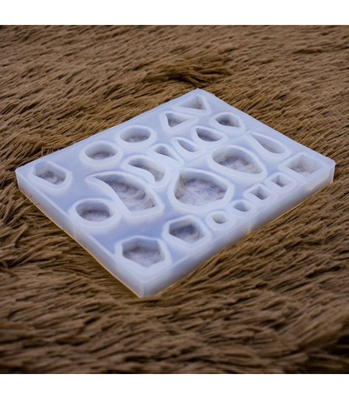 Molde de silicona 22 diseños de gema 14.2x11.8cm
