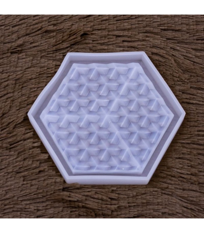 Molde de silicona posavaso hexagonal 105x122mm