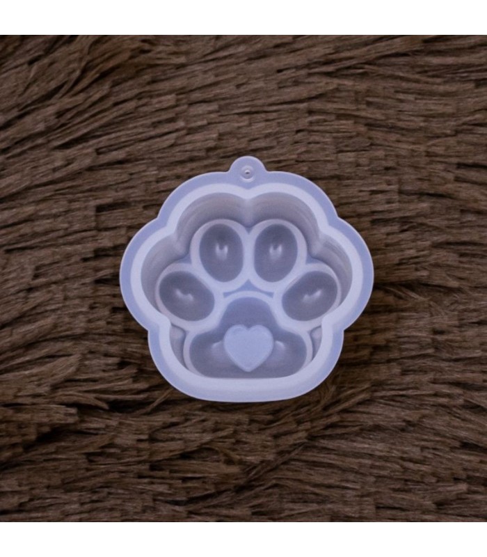 Molde de silicona pata de gato 5x5cm