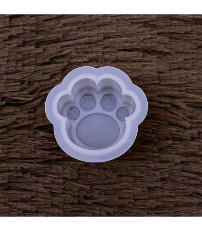molde de silicona pata de gato 3.5x3.5cm
