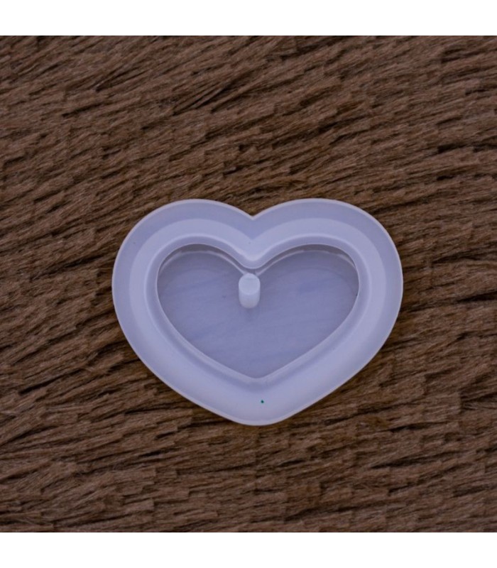 Molde de silicona diseño corazon 53x41mm