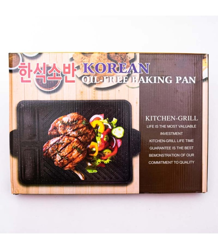 Sartén grill koreano rectangular antiadherente