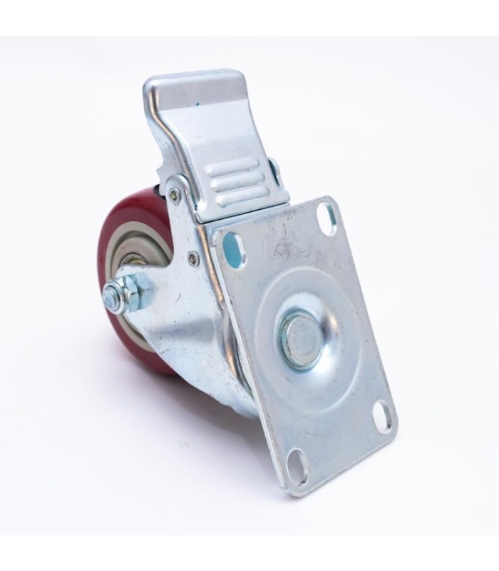 Rueda para mueble 105mm 80kg con freno