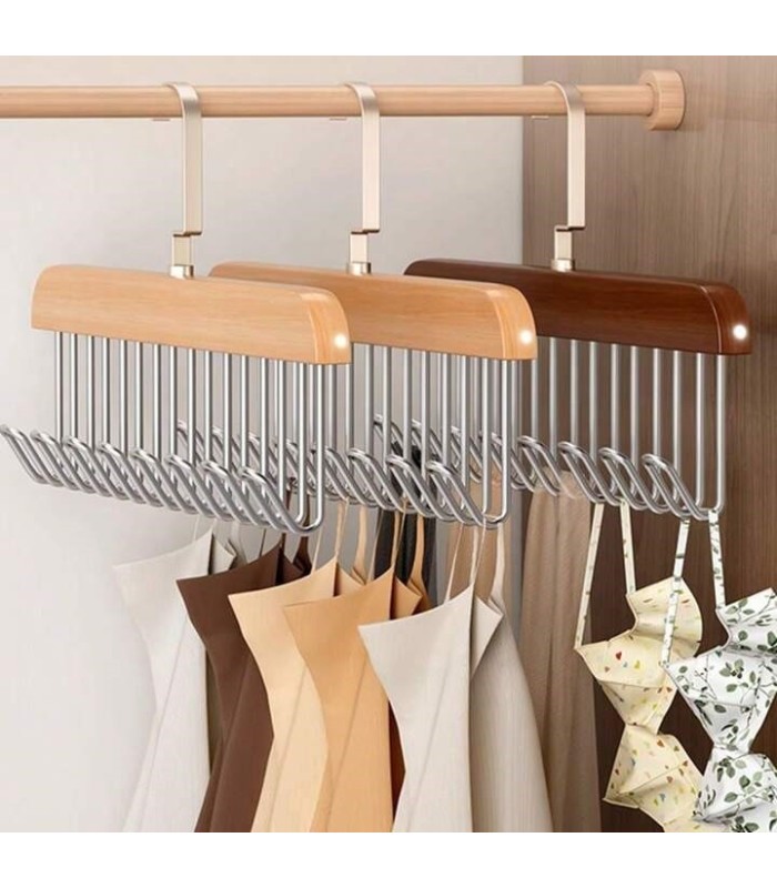 PERCHA CON 8 GANCHOS COLGADOR