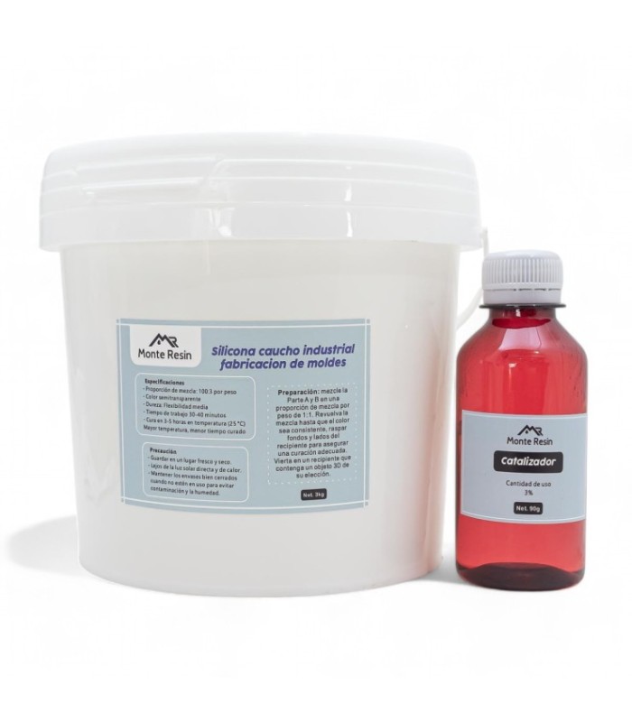 Caucho silicona estanho MONTERESIN 3kg 100:3