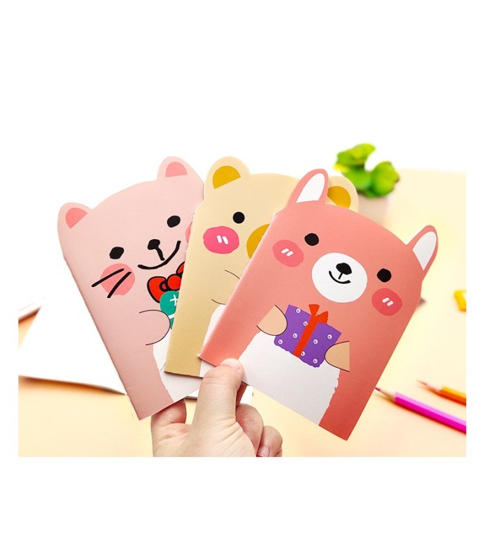 ANOTADOR DISEÑO OSO 20H 14x10CM