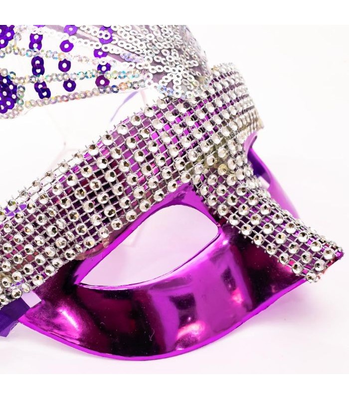 Mascara de carnaval con pluma