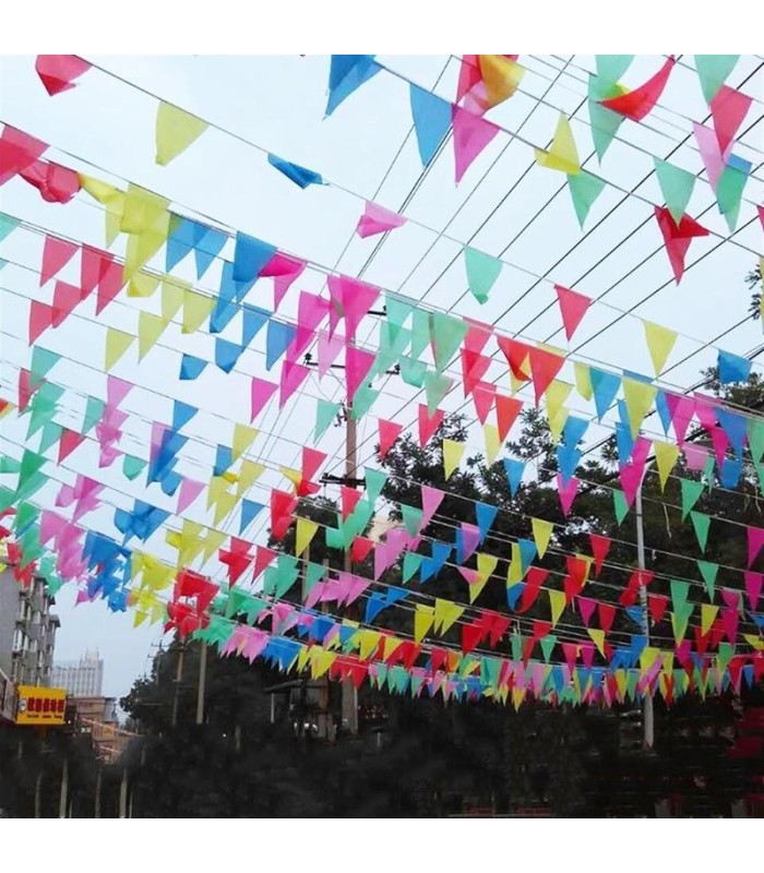 Banderín de tela 10 tiras 10m