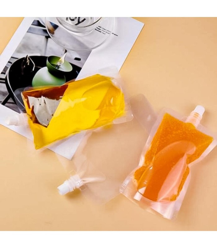 Bolsa de plastico con tapa 300ml 20 piezas