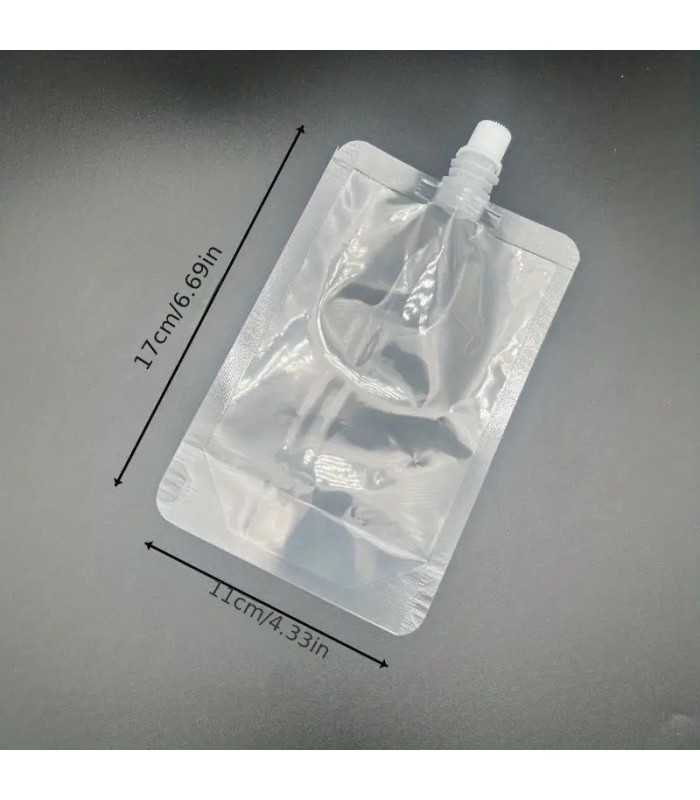 Bolsa de plastico con tapa 300ml 20 piezas