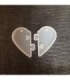 Molde de silicona rompecabeza de corazón 2pc 3cm