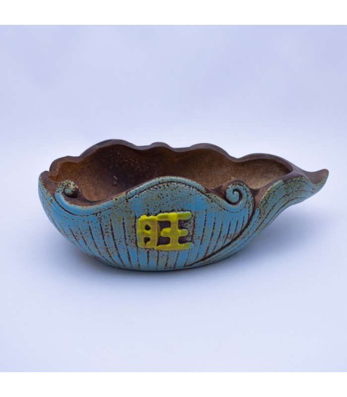 Maceta diseño ola de mar 32x15x10cm