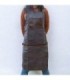 Delantal tela de jeans con bolsillo