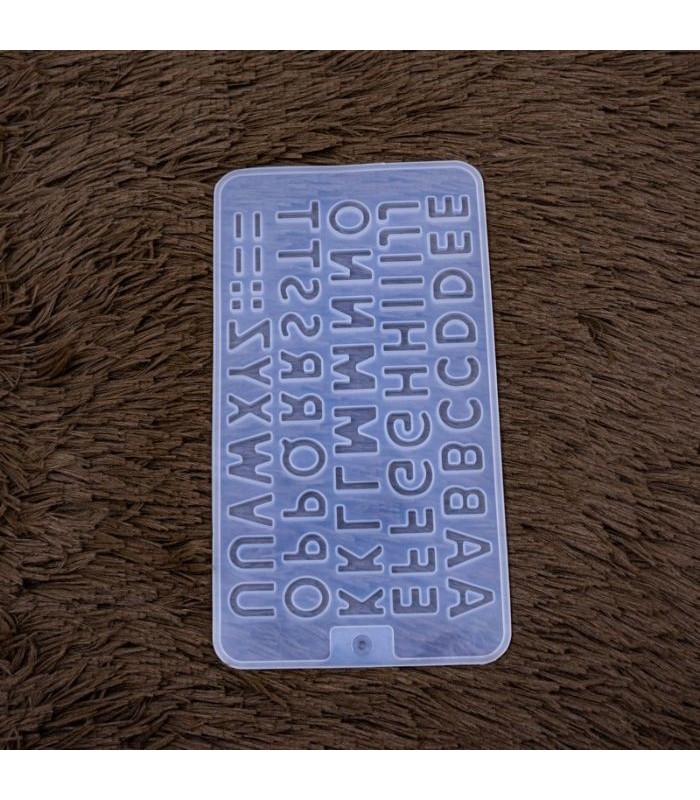Molde de silicona diseño letras 21x11.2cm