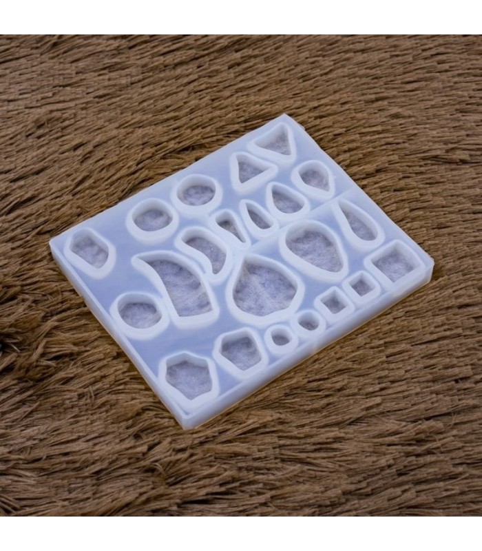 Molde de silicona 22 diseños de gema 14.2x11.8cm
