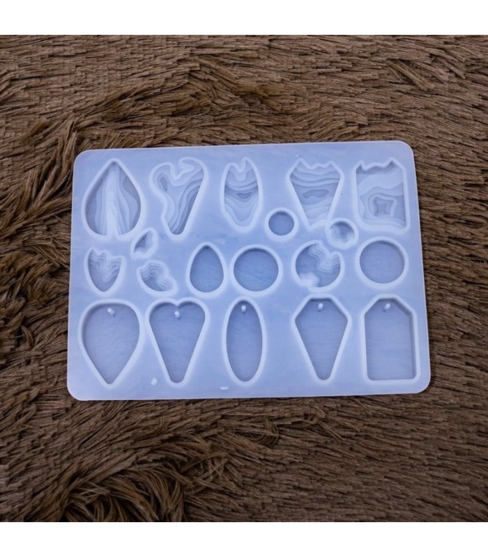 Molde de silicona dijes y gema 170x125mm