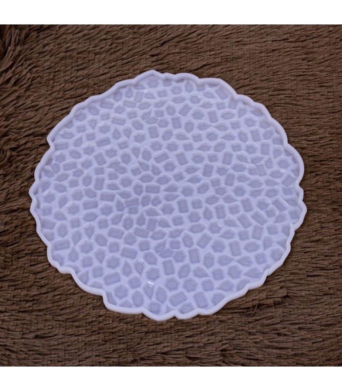 Molde de silicona bandeja circular diamante 26.2cm