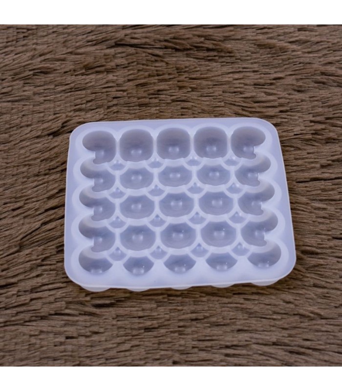 Molde de silicona posavaso efecto circular 11.5cm