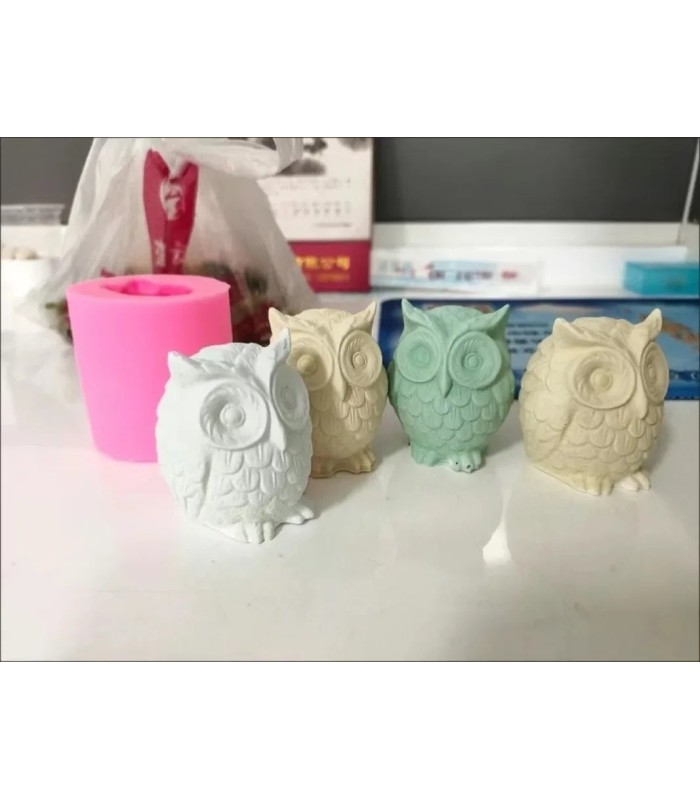 Molde de silicona buho 5.5x5.6cm